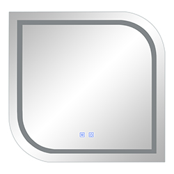 Espejo Led Antifog 60x60cm Touch Stella
