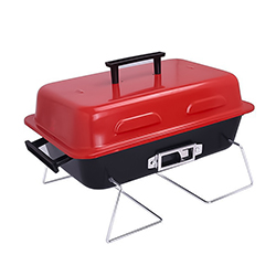 Parrilla de Mesa con Tapa Roja 49x28x28cm