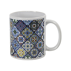 Jarro de Cerámica 330ml Mosaico Azul
