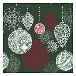 Servilleta Opulent Baubles 24X24cm