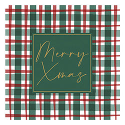 Servilletas Xmas Check 33X33cm