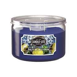 Vela Aromática 10.oz 3 Mechas Salty Blue 