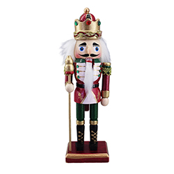 Cascanuez King con Bastón Rojo Verde 20cm