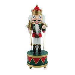 Cascanuez Musical King con Bastón 30cm