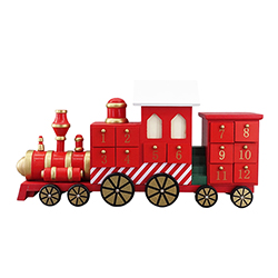 Calendario de Adviento Tren Rojo Blanco