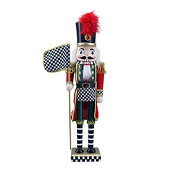 Cascanuez Gingham Black con Bandera 38cm