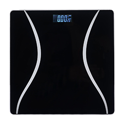 Balanza para Baño Digital Vidrio Negro 180kg