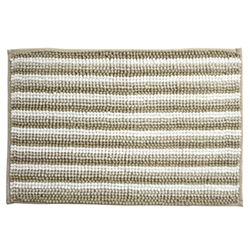 Alfombra de Baño Chenille Antideslizante 60x40cm Beige