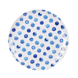 Plato Tendido Mix Match Melamina Azul 27cm 