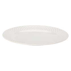 Plato Postre Holux Melamina 20cm Blanco