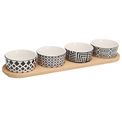 Bandeja para Servir Dots 5 Piezas 38x10x4cm