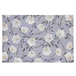Individual Flores Gris 45x30cm