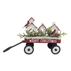 Carretilla Xmas Bird 33X12.7X29.8cm