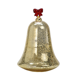 Campana de Vidrío con Lazo con Luz 16x26cm 