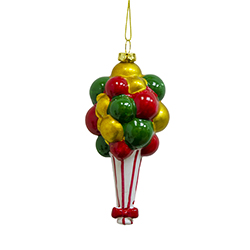 Globos Colgante Rojo Verde Oro 6X13cm
