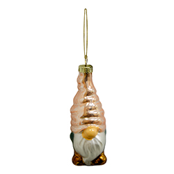 Elfo de Vidrio Colgante Peach 4.5X11X4.5cm