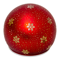 Bola de Vidrio con Decoración Colgante Rojo 10X9X10cm