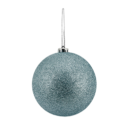 Bola Navideña Deco Azul  15cm  Escarchada