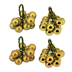 Bola Navideña 2cm 48 Piezas Oro
