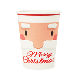 Vaso Desechable Santa 10 Piezas