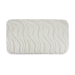 Alfombra de Baño Olas Blanco 40X60cm
