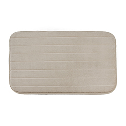 Alfombra de Baño Beige con Rayas 40X60cm 