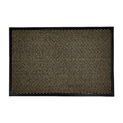 Alfombra de Cuadros Café y Negro 40X60cm