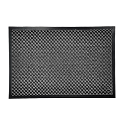 Alfombra de Cuadros Gris y Negro 40X60cm