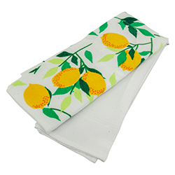 Limpión de Cocina Toalla Orange y Blanca 