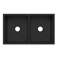 Lavacopa Industrial de 2 Pozos 80X46X21cm Negro Dipiu