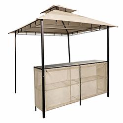 Gazebo Bar Beige 2.44x2.44 metros