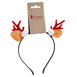 Diadema Cuernos Xmas 17X18X1cm