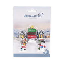 Figurines de Navidad 3 Piezas 5cm 