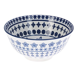Tazón de Porcelana Mosaico Azul 15.5X7cm 