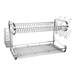 Platera Simil Cromo con Bandeja