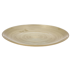 Plato de Vidrio Dorado 28cm 