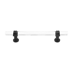 Tiradera Crystal 128mm Negro Mate 