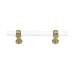 Tiradera Crystal 96mm Oro Mate