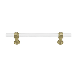 Tiradera Crystal 128mm Oro Mate