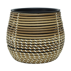 Macetero Longan Crema 28x24cm