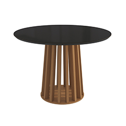 Mesa de Comedor Bali 105cm Laurel Negro