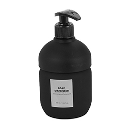 Dispensador de Jabón Cristal Negro 425ml