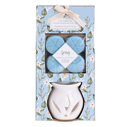 Quemador de Vela Aromática con 4 Velas Mint