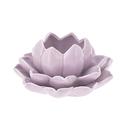 Portavelas Flor de Loto Rosa 12x6.5cm