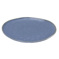 Plato Tendido Earth Stoneware Azul 29cm