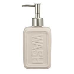 Dispensador de Jabón con Relieve Blanco