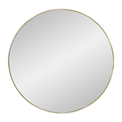 Espejo 60cm Borde Metal Oro