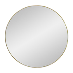Espejo 110cm Borde Metal Oro