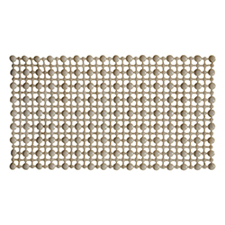 Alfombra Recta de Pvc para Baño Crema 35X65cm