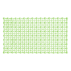 Alfombra Recta de Pvc para Baño Verde 65X35cm
